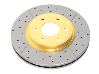 DBA 00-06 BMW 330Ci Rear Street Drilled & Slotted Rotor