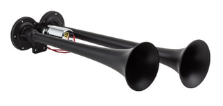 Kleinn Chrome Dual Horn/ 15In/12.25In - Chrome-Plated Zinc Alloy