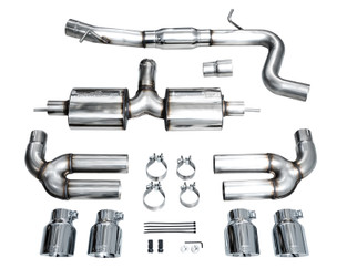 AWE Tuning 22-24 Audi 8Y S3 Touring Edition Exhaust - Chrome Silver Tips
