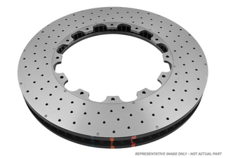 DBA 2007 Audi S6 Front 5000 Series Drilled Ring w/NAS Nuts