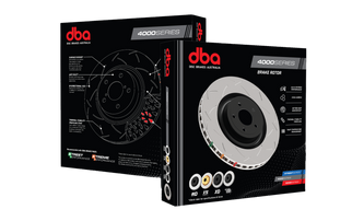 DBA 2014 Audi A6 Front 4000 Series Drilled & Slotted Rotor