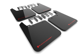 Rally Armor 19-25 GMC Sierra 1500 AT4 Black UR Mud Flap w/ Red Logo
