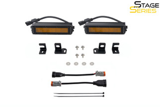 Diode Dynamics 2024+ Toyota Tacoma SS6 LED Fog Light Kit - Amber Wide
