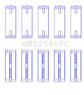 King Acura B18A1/B1/C1/C5 K20A / K24A (Size 0.25mm) Performance Coated Main Bearing Set