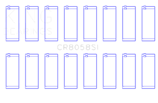 King Engine Bearings Ford 6.2L V8 (Size +.75) Connecting Rod Bearing Set (Set of 8)