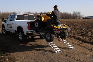 Gen-Y Lightweight 6.5ft Aluminum Loading Ramps 12in x 78in 600lb Capacity Per Ramp - Pair