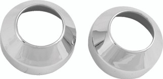 Bikers Choice 84-17 41MM Wide Glide Chrome Fork Boot Covers Pr
