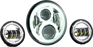 7" Led Hdlgt W/ Pass Chr Halo Indian