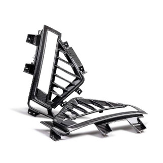 Anderson Composites 22-24 Cadillac CT5 Black Wing Type-OE Carbon Fiber Side Grilles