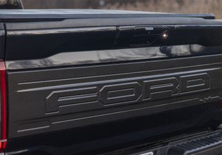 Ford Racing 21-24 Ford F150 Raptor Carbon Fiber Tailgate Panel - Gloss
