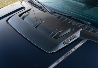 Ford Racing 21-24 Ford F150 Raptor Carbon Fiber Hood Vent - Gloss