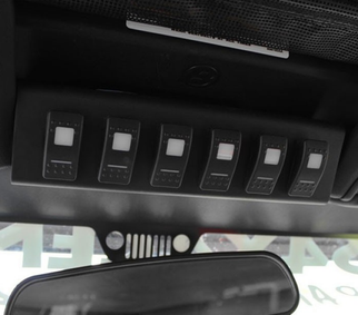 sPOD 07-08 Jeep Wrangler JK SourceLT w/Amber LED Switch Panel