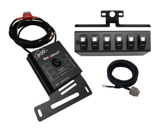 sPOD 07-08 Jeep Wrangler JK SourceLT w/Green LED Switch Panel
