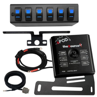 sPOD 07-08 Jeep Wrangler JK SourceLT w/Green LED Switch Panel