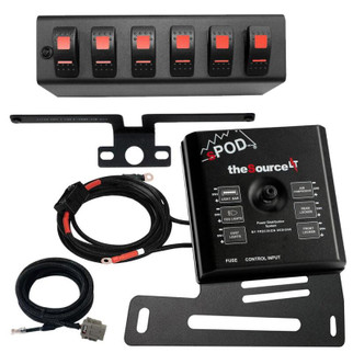 sPOD 07-08 Jeep Wrangler JK SourceLT w/Green LED Switch Panel