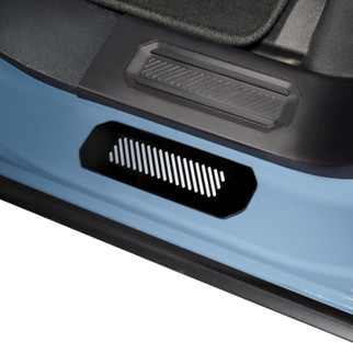 Putco 21-23 Ford Bronco w/Bronco Etching (4pcs) Black Platinum Door Sills
