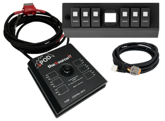 sPOD 07-08 Jeep Wrangler JK SourceLT w/Genesis Adapter and Green LED Switch Panel
