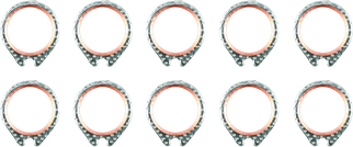 Twin Power 66-84 Shovelhead Big Twin Exhaust Gaskets Replaces 65834-68 Pr