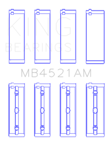 King Engine Bearings Mercedes Benz M 272.911 / M 272.920 (Size 1.0) Crankshaft Main Bearing Set