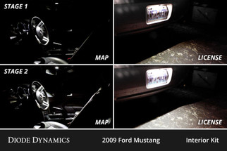 Diode Dynamics 05-09 d Mustang Interior LED Kit Cool White Stage 2