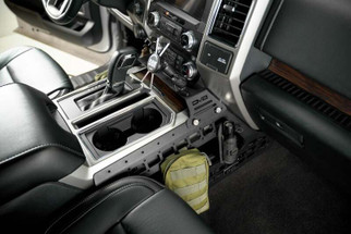 DV8 Offroad 15-20 Ford F150 / 17-21 Ford F250/F350 Center Console Molle Panels & Device Mount