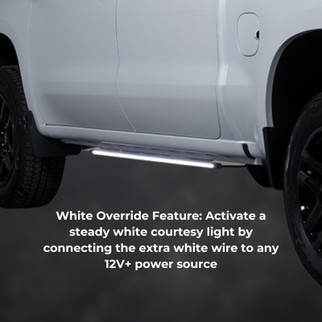 Putco 2011-2022 Dodge Durango Blade Rocker Kits Sideliners - Amber/White w/ White Override