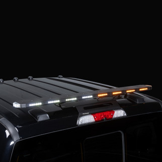 Putco 48In Universal 48In Tri Color Hornet Light (Amber/Blue/White) - LED Stealth Rooftop Strobe Bar