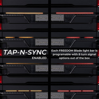 Putco 23-24 Ford SuperDuty F-250/F-350/F-450 60In Freedom Tailgate Bars w/ LED Taillamps Blade