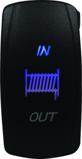 DragonFire Racing Lighted Switch Winch In/Out Blue