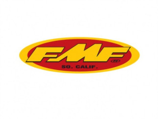 FMF Racing 23In Oval Trailer Sticker (New Yel/Red) (10 Pack)