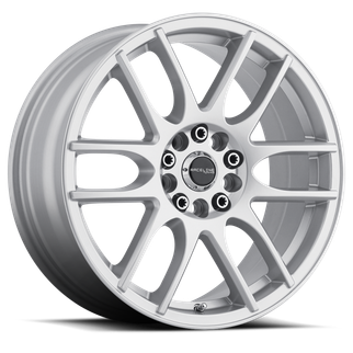 Raceline 141S Mystique 16x7in / 5x110/5x115 BP / 40mm Offset / 72.62mm Bore - Gloss Silver Wheel