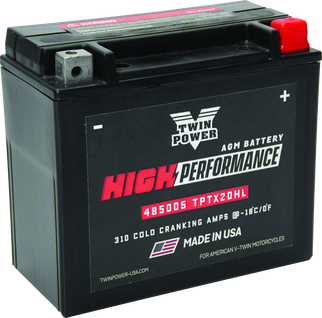 Twin Power YTX-20HL High Performance Battery Replaces H-D 65989-97A Made in USA 310 CCA