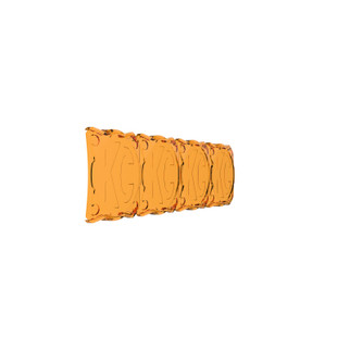 KC HiLiTES FLEX ERA LED Light Bar 10in. Light Shield - Amber (SHIELD ONLY)