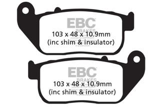 EBC 04-06 Harley-Davidson Sportster XL 883 Organic Brake Pads