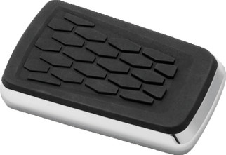 Kuryakyn Hex Brake Pedal Pad FL Models Chrome