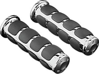 Kuryakyn ISO Universal Grips 1inch Bars Chrome