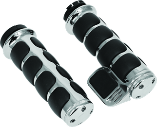 Kuryakyn ISO Grip With Throttle Boss Dual Cable Chrome