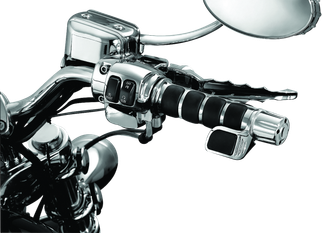 Kuryakyn ISO Grip With Throttle Boss Dual Cable Chrome
