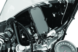 Kuryakyn Free-Flex Device Holder Handlebar Clamp Mount Black