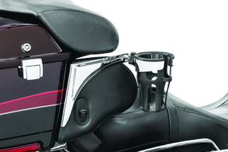 Kuryakyn Reflex Drink Holder Right Side HD Touring Passenger Mount 96-13 Chrome