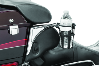 Kuryakyn Reflex Drink Holder Right Side HD Touring Passenger Mount 96-13 Chrome