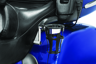Kuryakyn Reflex Drink Holder 01-17 GL1800 Passenger Mount Chrome