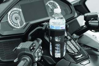 Kuryakyn Reflex Drink Holder Honda Goldwing DCT Handlebar Left Side Mount Black