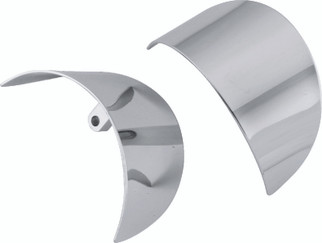 Bikers Choice 86-17 FLH FLT FLST FXRT Chrome Turn Signal Visor Replaces H-D 67737-88T Pr