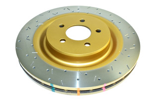 DBA 14-21 Volkswagen GTI (w/Perf Pkg 310mm Rear Disc) Rear 4000 Series Drilled & Slotted Rotor