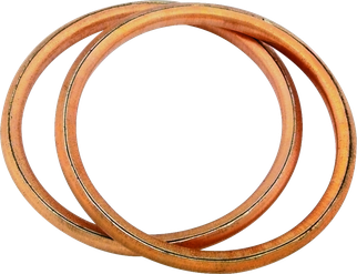 Bikers Choice 66-84 Shovelhead Choice Round Copper Exhaust Gaskets Pr