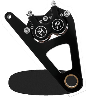Performance Machine Front 4 Piston Caliper and Bracket - Contrast Cut