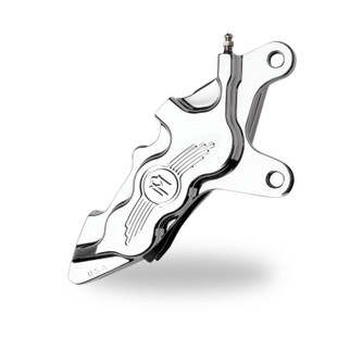 Performance Machine Front 6 Piston Diff Bore Caliper - Chrome