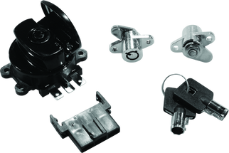 Bikers Choice 99-13 Road King With Hard Bags Black Saddlebag Lock Kit