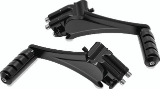 Kuryakyn Adjustable Passenger Pegs With ISO Small Pegs 10 and Up Black